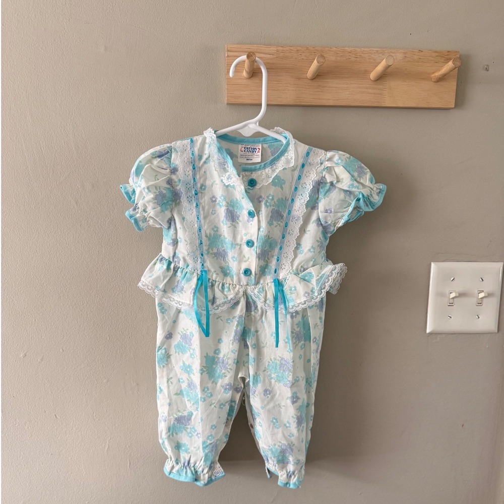 0/6m floral‎ bubble romper
